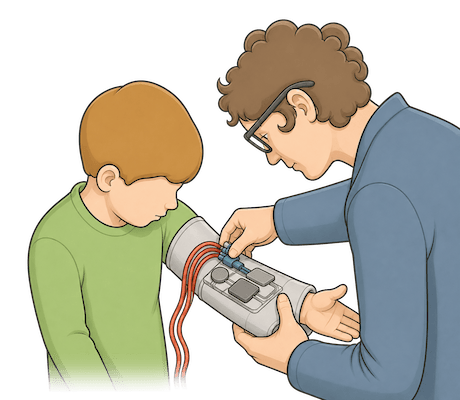 Low-cost wearable human-computer interface with conductive fabric for STEAM education. Published in the 2018 IEEE Integrated STEM Education Conference.